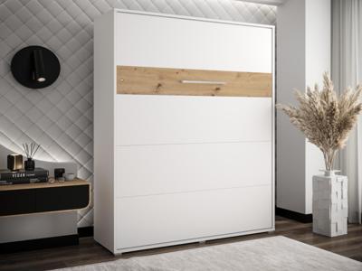 Opklapbed HOUDI 160x200 cm wit/artisan eik Opklapbed HOUDI 160x200 cm wit/artisan eik