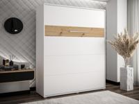 Opklapbed HOUDI 160x200 cm wit/artisan eik - thumbnail