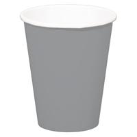 Zilverkleurige bekers 350ml (8st) - thumbnail