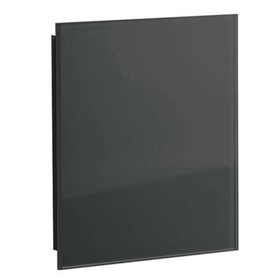 Sunshower Ventilatierooster Vierkant 13x13 cm Zwart Glas (2 stuks)