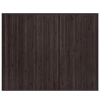 Vloerkleed rechthoekig 80x100 cm bamboe donkerbruin - thumbnail