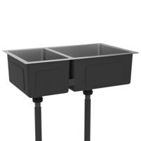 VidaXL Gootsteen roestvrij staal - thumbnail