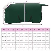 VidaXL Paardendeken volledig donkergroen 85 cm polar fleece - thumbnail