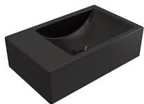 Plieger Houston fontein rechts zonder kraangat 37x23cm mat zwart 0271095