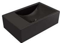 Plieger Houston fontein rechts zonder kraangat 37x23cm mat zwart 0271095 - thumbnail