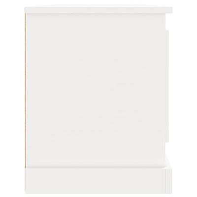 Tv-meubel 100x35,5x45 cm bewerkt hout wit