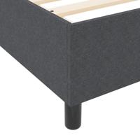 Boxspringbed met Matras in Donkergrijs - 100 x 200 cm, Corduroy Stof - thumbnail