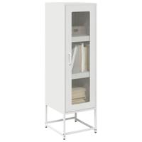 Hoge kast 36x39x123 cm koudgewalst staal wit - thumbnail