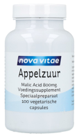 Nova Vitae Appelzuur Malic Acid 800 Capsules 100st - thumbnail