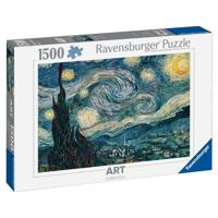 Puzzle - Puzzle Ravensburger da 1500 pezzi, Vincent Van Gogh: La notte stellata (80x60cm) - thumbnail