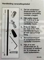 Elvedes Versnellingskabelset sram universeel 1700 / 2250mm verzinkt - zwart (op kaart) - thumbnail