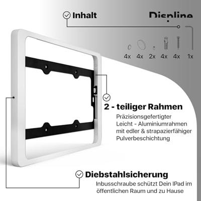 Displine Companion Wall 2.0 Tablet muurhouder Samsung Galaxy Tab A9+ Displine Companion Wall 2.0 Tablet muurhouder Samsung Galaxy Tab A9+