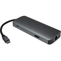 Inter-Tech Adapter Argus H-428 7in1, USB C, HDMI 4K, PD 100W - thumbnail