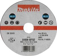 Makita B-45331 Doorslijpschijf 125x22,23x1,0mm aluminium - thumbnail