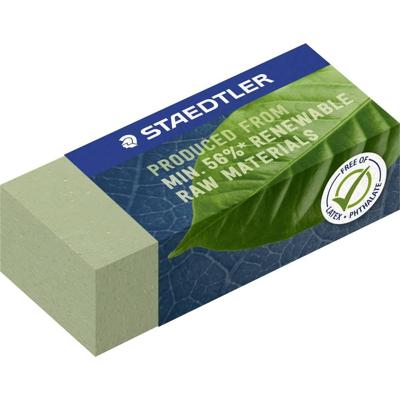Staedtler gum Eco, olijfgroen, ft 43 x 19 x 13 mm