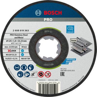 Bosch Accessoires Slijpschijf X-Lock Sfinox 10X125X1.6 mm - 2608619364