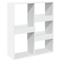 Kamerscherm 100x33x115 cm bewerkt hout wit - thumbnail