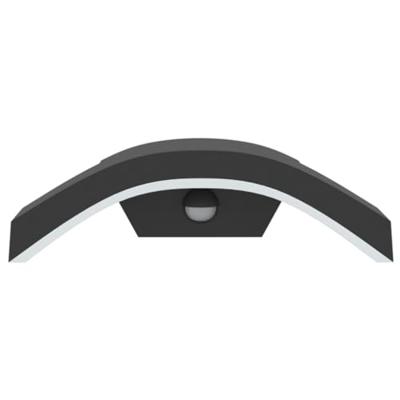 VidaXL Buitenwandlampen 2 st led met sensors gegoten aluminium zwart VidaXL Buitenwandlampen 2 st led met sensors gegoten aluminium zwart