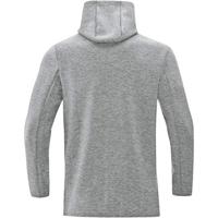 JAKO 6729 Sweater Met Kap Premium Basics - Lichtgrijs Gemeleerd - M - thumbnail