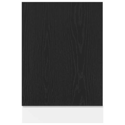 Vaatwasserpaneel Lyon 45x1,5x67 cm bewerkt hout zwart eiken