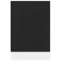 Vaatwasserpaneel 45x1,5x67 cm bewerkt hout zwart eiken - thumbnail