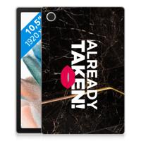Samsung Galaxy Tab A8 2021/2022 Back cover met naam Already Taken Black - thumbnail