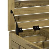 Tuinvoetenbank met kussen gempregneerd grenenhout - thumbnail