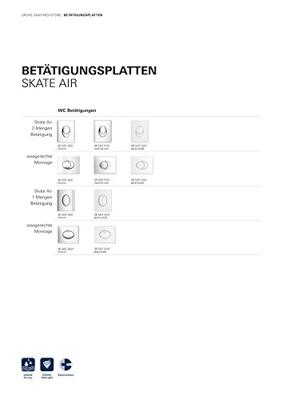 Grohe Skate Air bedieningspaneel chroom tbv Grohe Rapid SL Grohe Skate Air bedieningspaneel chroom tbv Grohe Rapid SL