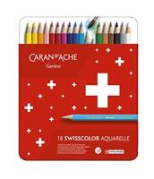 Kleurpotl caran d ache swisscolor aquarel 18st ass - thumbnail
