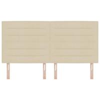 Hoofdbord met hoofdeinde Crème 180 cm Nep Leer - thumbnail