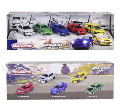 Majorette japan series die-cast auto&apos;s giftpack, 5st. - thumbnail