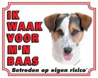 Jack Russell Terrier Waakbord - Gladhaar - thumbnail