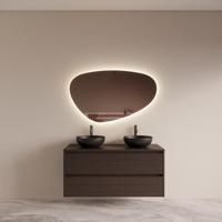 Badmeubelset BWS Riga Met Topplaat 120 cm Bruin Eiken - thumbnail