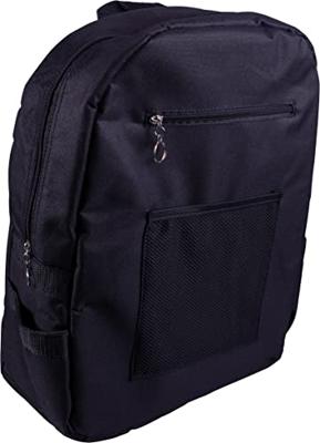 Rolstoeltas Deluxe met voering | Afmetingen 47 x 39 x 20 cm | Voor over de duwgrepen | Meerdere vakken | Nylon | Zwart | VA136SS