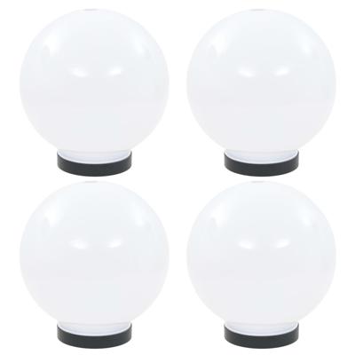VidaXL Led-bollampen 4 st rond 20 cm pmma