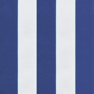 VidaXL Tuinbankkussen gestreept 120x50x3 cm oxford stof wit en blauw