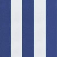 VidaXL Tuinbankkussen gestreept 150x50x4 cm oxford stof wit en blauw - thumbnail