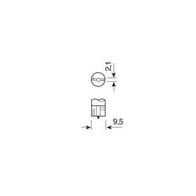 Osram Automotive 2820 Signaallamp Standard W2W 2 W 12 V - thumbnail