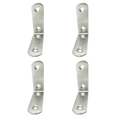 Hoeksteun EDM 86092 an24 Roestvrij staal 6 x 6 x 1,9 cm 4 Stuks