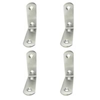 Hoeksteun EDM 86092 an24 Roestvrij staal 6 x 6 x 1,9 cm 4 Stuks - thumbnail