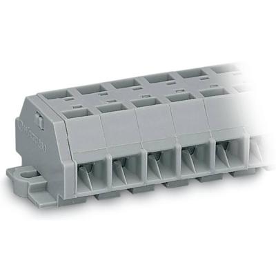 WAGO 260-252 Klemstrook 8 mm Spanveer Toewijzing: L Grijs 100 stuk(s)