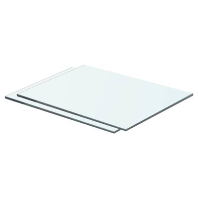 VidaXL Schappen 2 st 40x25 cm glas transparant VidaXL Schappen 2 st 40x25 cm glas transparant