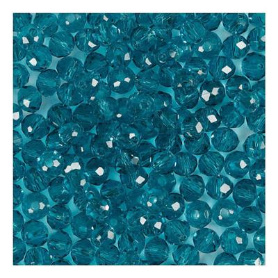 Creativ Company Facet kralen turquoise, 45st.