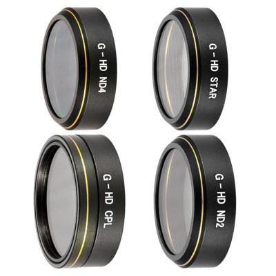 4 in 1 HD Drone ster Effect CPL Lens + ND2 + ND4 Filter Kits voor DJI Phantom 4 Pro