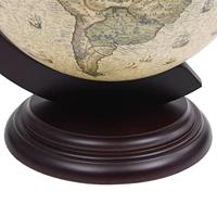 Globebar tafelmodel eucalyptushout groen - thumbnail