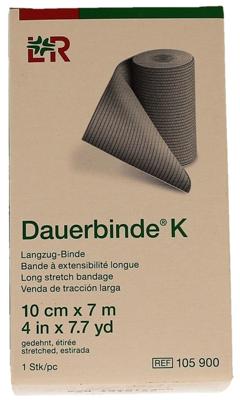 Dauerbinde K elastische zwachtel 7m x 10cm 1 Stuks Dauerbinde K elastische zwachtel 7m x 10cm 1 Stuks