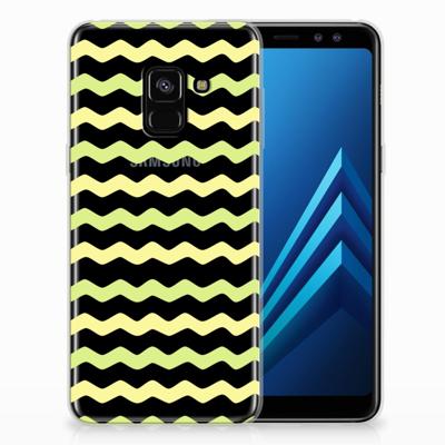 Samsung Galaxy A8 (2018) TPU bumper Waves Yellow Samsung Galaxy A8 (2018) TPU bumper Waves Yellow
