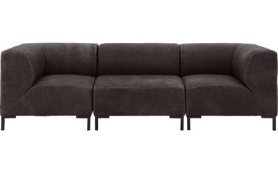 Goossens Excellent Bank Marshall donkerbruin, leer, 1,5-zits, urban industrieel Goossens Excellent Bank Marshall donkerbruin, leer, 1,5-zits, urban industrieel