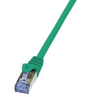 LogiLink CQ3055S RJ45 Netwerkkabel, patchkabel CAT 6A S/FTP 2.00 m Groen Vlambestendig, Snagless 1 stuk(s) - thumbnail