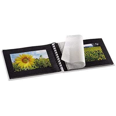 Hama Spiraalalbum Fine Art 24 X 17cm 50 Zwarte Pagina&apos;s Krijt